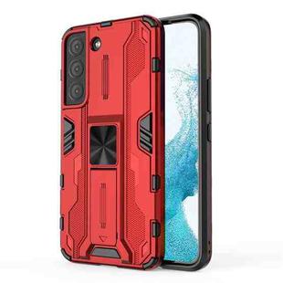 For Samsung Galaxy S22 5G Supersonic PC + TPU Shock-proof Phone Case with Holder(Red)