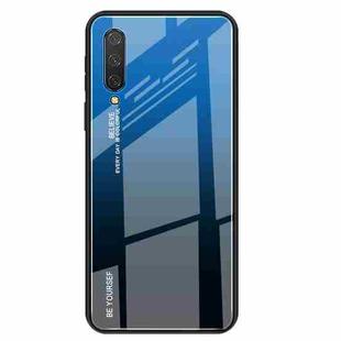 For Xiaomi Mi CC9 Gradient Color Glass Case(Blue)