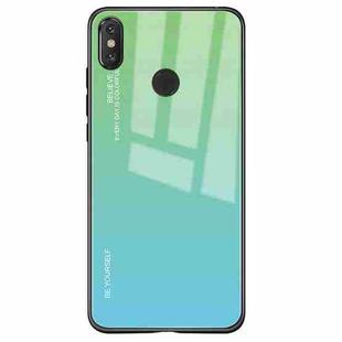 For Xiaomi Mi Mix Gradient Color Glass Case(Sky Blue)