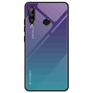 For Huawei Enjoy 9s / Honor 10i / Honor 20i / P Smart+ 2019 Gradient Color Glass Case(Purple)