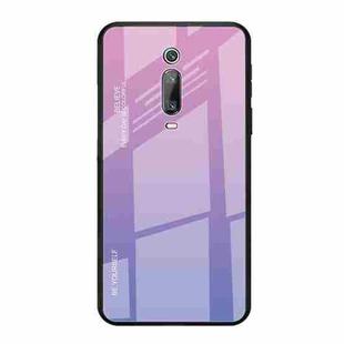 For Xiaomi Redmi K20 / K20 Pro / Mi 9T / Mi 9T Pro Gradient Color Glass Case(Light Purple)