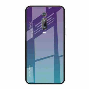 For Xiaomi Redmi K20 / K20 Pro / Mi 9T / Mi 9T Pro Gradient Color Glass Case(Purple)