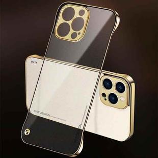 Electroplating Matte PC Phone Case For iPhone 12 Pro(Gold)