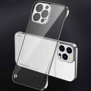 For iPhone 11 Pro Max Electroplating Matte PC Phone Case (Silver)