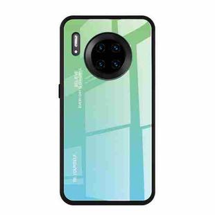 For Huawei Mate 30 Pro Gradient Color Glass Case(Sky Blue)