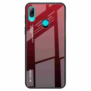For Huawei P Smart Z Gradient Color Glass Case(Red)