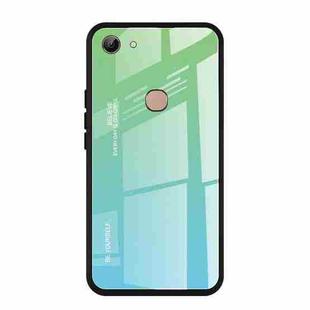 For Vivo Y83 Gradient Color Glass Case(Sky Blue)