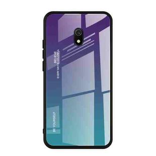 For Xiaomi Redmi 8A Gradient Color Glass Case(Purple)