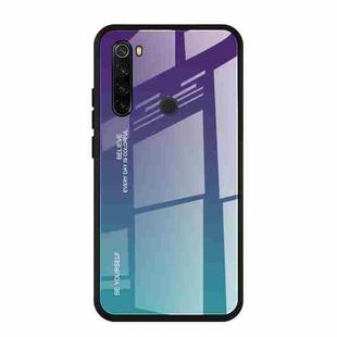 For Xiaomi Redmi Note 8T Gradient Color Glass Case(Purple)