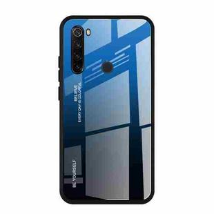 For Xiaomi Redmi Note 8T Gradient Color Glass Case(Blue)