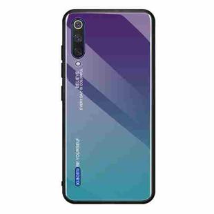 For Xiaomi Mi CC9e Gradient Color Glass Case(Purple)