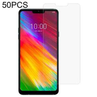 50 PCS 0.26mm 9H 2.5D Tempered Glass Film For LG G7 Fit