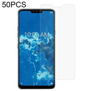 50 PCS 0.26mm 9H 2.5D Tempered Glass Film For LG G7 One