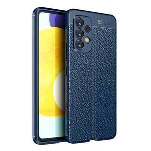 For Samsung Galaxy A53 5G Litchi Texture TPU Shockproof Case(Navy Blue)