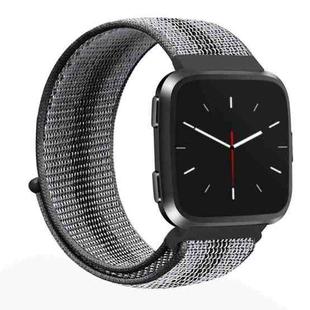 For Fitbit Versa 1 / 2 Universal Nylon Strap Watch Band(Black Stripe)