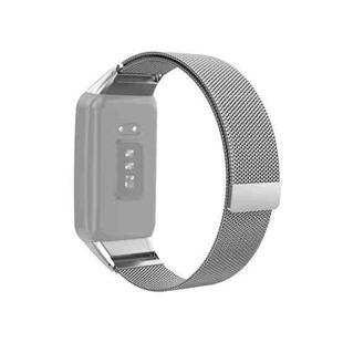 For OPPO Watch Free NFC Milan Magnetic Metal Watch Band(Grey)