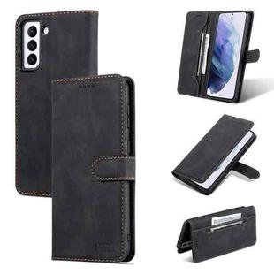 For Samsung Galaxy S21 5G AZNS Dream II Skin Feel PU+TPU Horizontal Flip Leather Phone Case with Holder & Card Slots & Wallet(Black)