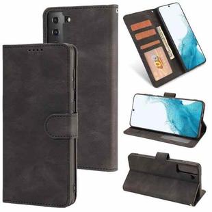 For Samsung Galaxy S22+ 5G Fantasy Classic Skin-feel Calfskin Texture Magnetic Buckle Horizontal Flip PU Phone Leather Case with Holder & Card Slot & Wallet(Black)