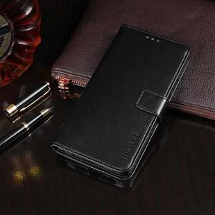 For Motorola Moto E30 idewei Crazy Horse Texture Leather Phone Case(Black)
