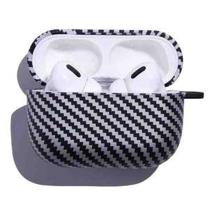 Carbon Fiber Earphone Protective Case For AirPods Pro(Black White)