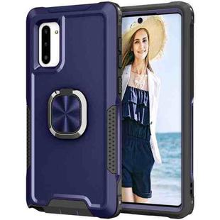 For Samsung Galaxy Note10 3 in 1 PC + TPU Phone Case with Ring Holder(Navy Blue)