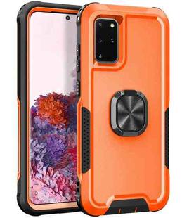 For Samsung Galaxy S20+ 3 in 1 PC + TPU Phone Case with Ring Holder(Orange)