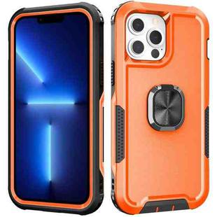 For iPhone 13 Pro Max 3 in 1 PC + TPU Phone Case with Ring Holder (Orange)