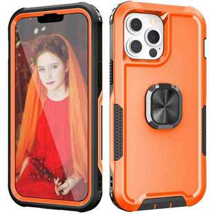 For iPhone 13 Pro 3 in 1 PC + TPU Phone Case with Ring Holder (Orange)