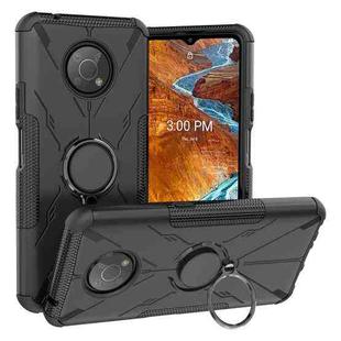 For Nokia G300 Armor Bear Shockproof PC + TPU Phone Case with Ring Holder(Black)