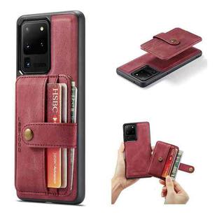 For Samsung Galaxy Note20 Ultra JEEHOOD RFID Blocking Anti-Theft Magnetic PU + TPU Phone Case with Card Slot(Red)