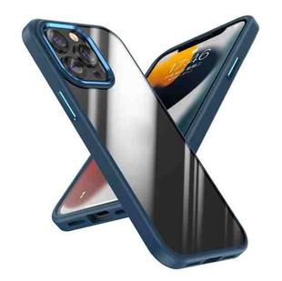 For iPhone 13 Pro Max Four-corner Shockproof TPU + PC Phone Case (Blue)