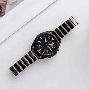 22mm Ceramic One-bead Steel Watch Band(Black Rose Gold)