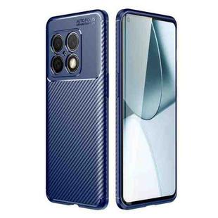 For OnePlus 10 Pro 5G Carbon Fiber Texture Shockproof TPU Phone Case(Blue)