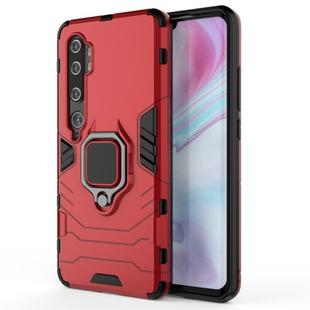 For Xiaomi Mi CC9 Pro & Note 10 Shockproof PC + TPU Protective Case with Magnetic Ring Holder(Red)