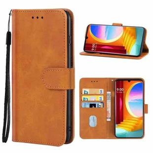 Leather Phone Case For LG Velvet 4G / 5G(Brown)
