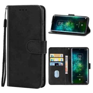 Leather Phone Case For TCL 10 Pro(Black)