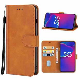 Leather Phone Case For ZTE Axon 11 SE 5G / Blade V2020(Brown)