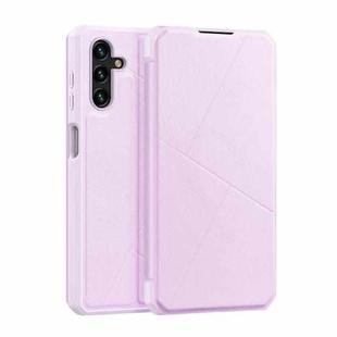 For Samsung Galaxy A13 5G DUX DUCIS Skin X Series Horizontal Flip Leather Phone Case(Pink)