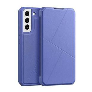 For Samsung Galaxy S22 5G DUX DUCIS Skin X Series Horizontal Flip Leather Phone Case(Blue)