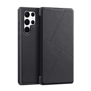 For Samsung Galaxy S22 Ultra 5G DUX DUCIS Skin X Series Horizontal Flip Leather Phone Case(Black)