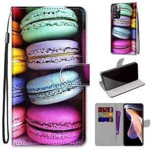 For Xiaomi Redmi Note 11 Pro / 11 Pro+ Global Coloured Drawing Cross Texture Horizontal Flip PU Phone Leather Case with Holder & Card Slots & Wallet & Lanyard(Colorful Layer(Colorful Layer Cake)