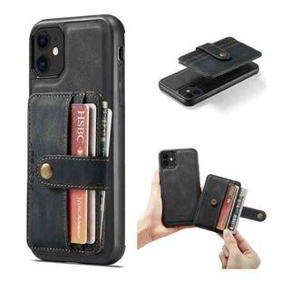 For iPhone 12 mini JEEHOOD RFID Blocking Anti-Theft Wallet Phone Case (Black)