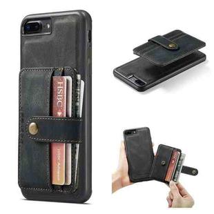 JEEHOOD RFID Blocking Anti-Theft Wallet Phone Case For iPhone 7 Plus / 8 Plus(Black)