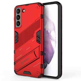 For Samsung Galaxy S22+ 5G Punk Armor 2 in 1 PC + TPU Shockproof Phone Case with Invisible Holder(Red)