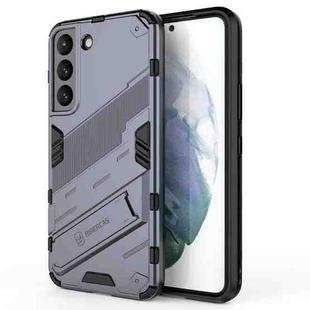 For Samsung Galaxy S22 5G Punk Armor 2 in 1 PC + TPU Shockproof Phone Case with Invisible Holder(Grey)