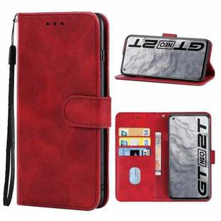 Leather Phone Case For OPPO Realme GT/GT Neo2T/Q3 Pro 5G(Red)