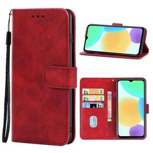 Leather Phone Case For Infinix Smart 6(Red)