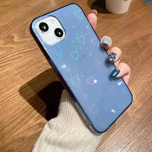 For iPhone 11 Pro Colorful Laser Love TPU Phone Case (Blue)