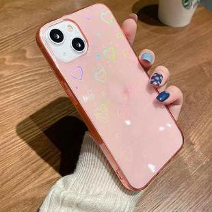 For iPhone 11 Pro Colorful Laser Love TPU Phone Case (Pink)