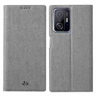 For Xiaomi Mi 11T / 11T Pro ViLi DMX Series Shockproof Magnetic Flip Leather Case(Grey)